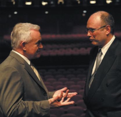 Prime Minister of Poland Mr. L. Miller and A. Szpilman at the Kodak Theater